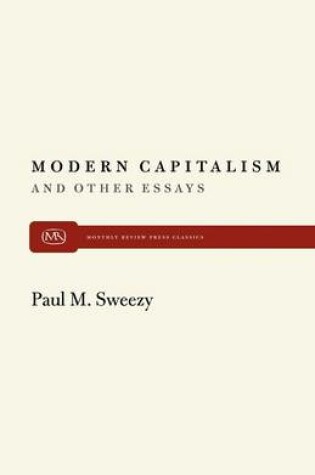 Cover of Modern Capitalism and Other Essays