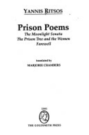 Cover of Prison Poems