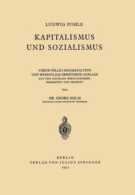 Book cover for Kapitalismus und Sozialismus