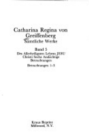 Cover of Samtliche Werke