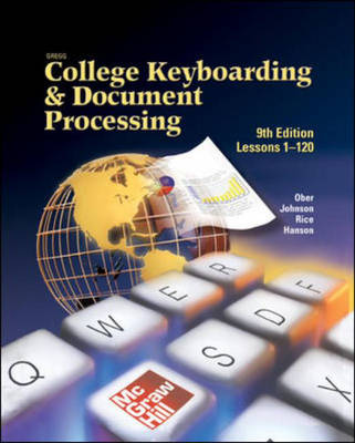 Book cover for Gregg College Keyboarding and Document Processing (GDP), Lessons 1-120, Home Version, Kit 3, Word 2000