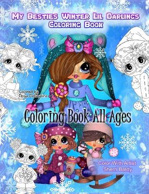 Book cover for My Besties Winter Lil Darlings Coloring Book