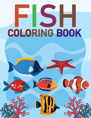 Book cover for Fish Coloring Book