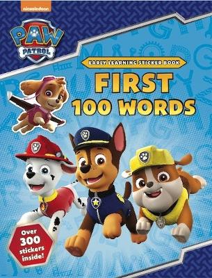 Book cover for PAW Patrol: First 100 Words Sticker Book