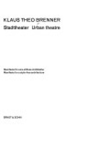 Cover of Stadttheater/Urban Theater