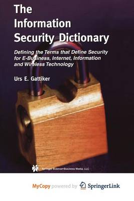Book cover for The Information Security Dictionary
