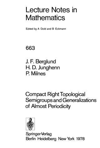 Cover of Compact Right Topological Semigroups and Generalizations of Almost Periodicity