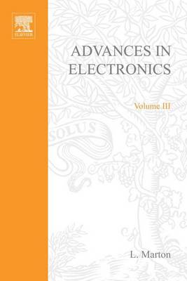 Cover of Advances Electronc &Electron Physics V3
