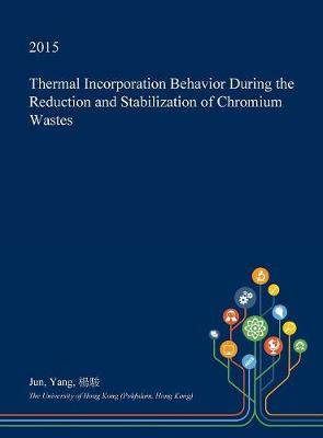 Book cover for Thermal Incorporation Behavior During the Reduction and Stabilization of Chromium Wastes