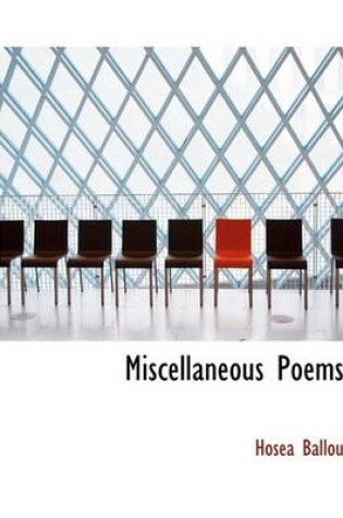 Cover of Miscellaneous Poems