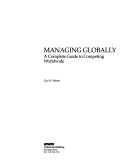 Book cover for Managing Globally