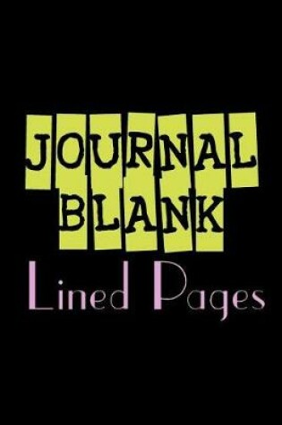 Cover of Journal Blank Lined Pages