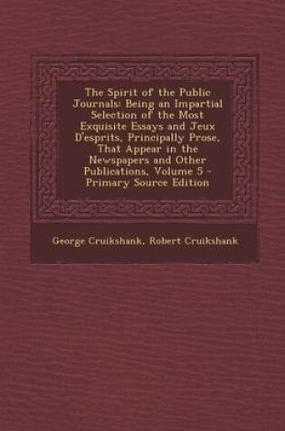 Cover of The Spirit of the Public Journals