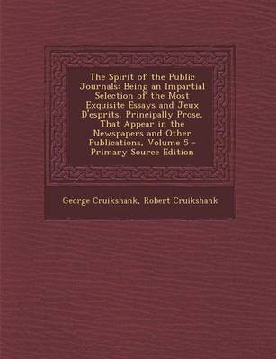 Book cover for The Spirit of the Public Journals
