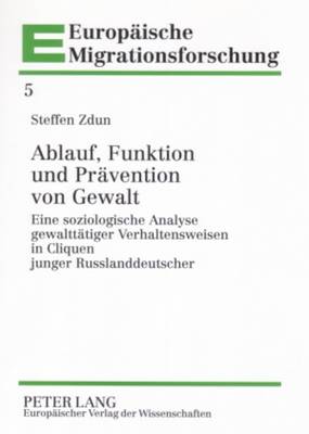 Cover of Ablauf, Funktion Und Praevention Von Gewalt