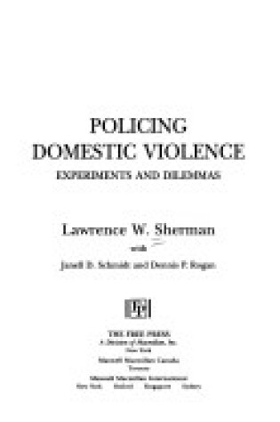 Cover of Policing Domestic Violence