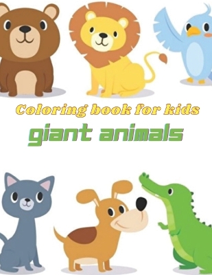 Cover of Giant Animals Coloring Book