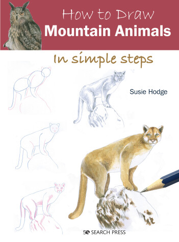 Book cover for How to Draw Mountain Animals in simple steps