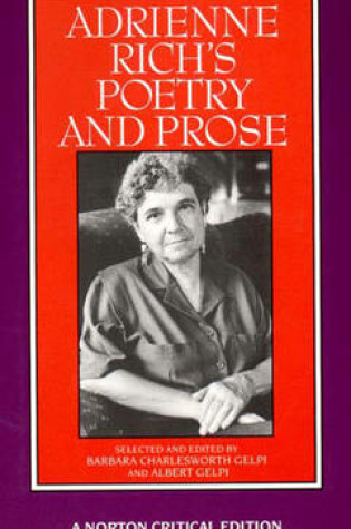 Cover of Adrienne Rich's Poetry and Prose
