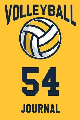 Book cover for Volleyball Journal 54