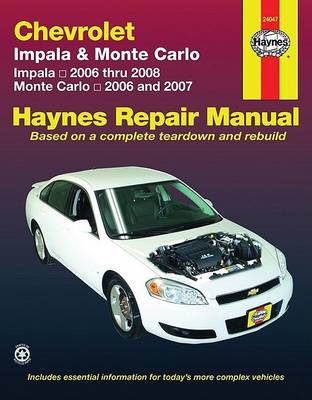 Cover of Chevrolet Impala & Monte Carlo 2006 Thru 2008