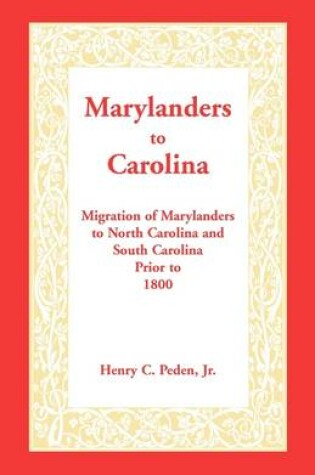 Cover of Marylanders to Carolina