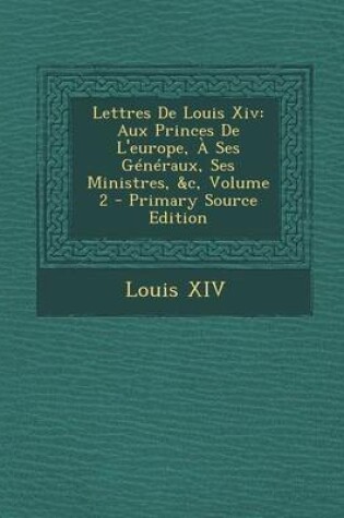 Cover of Lettres de Louis XIV