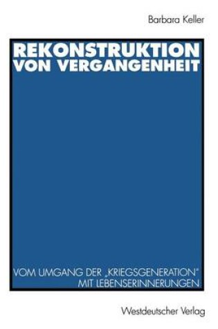 Cover of Rekonstruktion von Vergangenheit