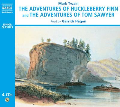 Book cover for The Adventures of Huckleberry Finn and the Adventures of Tom Sawyer