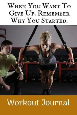 Book cover for When You Want To Give Up. Remember Why You Started