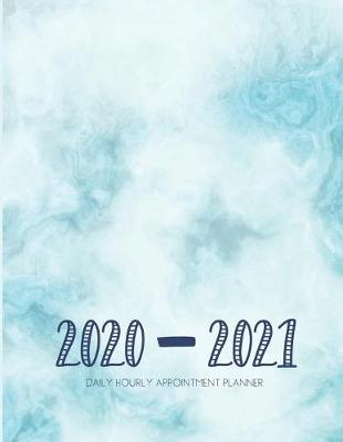 Book cover for Daily Planner 2020-2021 Blue Marble 15 Months Gratitude Hourly Appointment Calendar