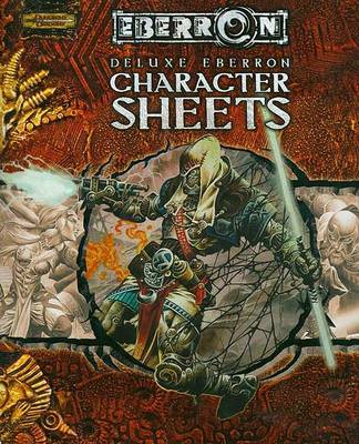 Book cover for Eberron Deluxe Character Sheets