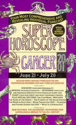 Book cover for Super Horoscope: Cancer 2001