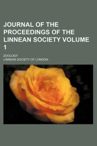 Cover of Journal of the Proceedings of the Linnean Society; Zoology Volume 1