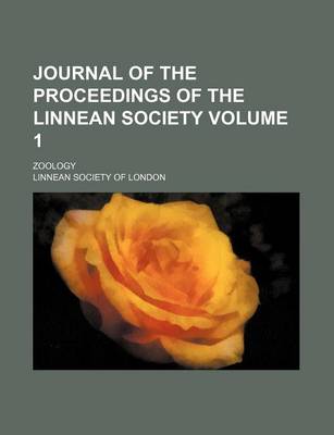 Book cover for Journal of the Proceedings of the Linnean Society; Zoology Volume 1