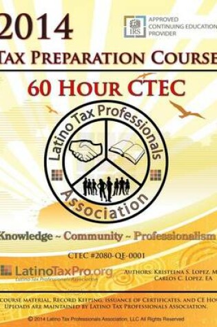 Cover of 2014 Tax Preparation Course 60 Hour Ctec Edition