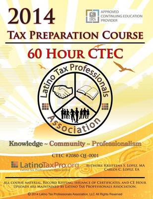 Book cover for 2014 Tax Preparation Course 60 Hour Ctec Edition