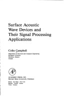 Book cover for Surface Acoustic Wave Devices and Their Signal Processing Applications