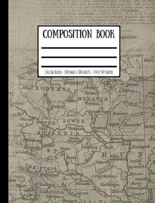 Book cover for Old Newspaper & Map Composition Book