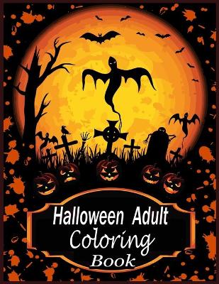 Book cover for Halloween Adult coloring Book