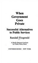 Book cover for When Government Goes Private