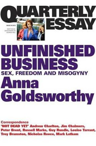 Cover of Quarterly Essay 50 Unfinished Business