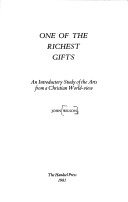 Book cover for One of the Richest Gifts