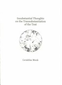 Book cover for Insubstantial Thoughts on the Transubstantion of the Text