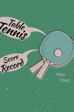 Cover of Table Tennis Score Record