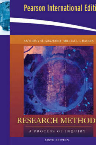 Cover of Online Course Pack:Research Methods:A Process of Inquiry:International Edition/SPSS 14.0 CD-ROM