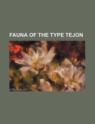 Book cover for Fauna of the Type Tejon