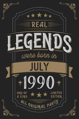 Book cover for Real Legends were born in July 1990