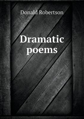Book cover for Dramatic Poems