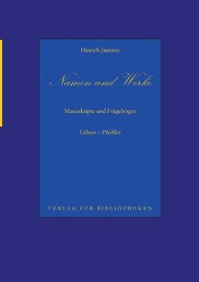 Book cover for Namen und Werke 10